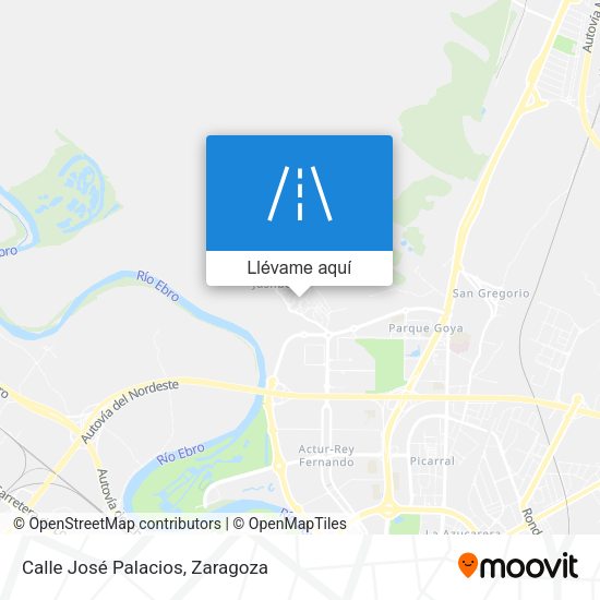 Mapa Calle José Palacios