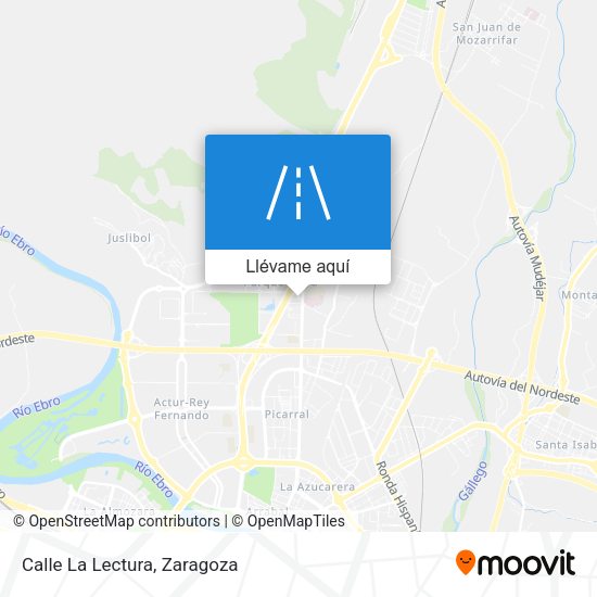 Mapa Calle La Lectura