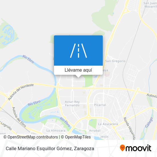 Mapa Calle Mariano Esquillor Gómez