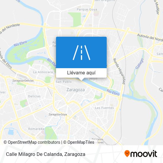 Mapa Calle Milagro De Calanda