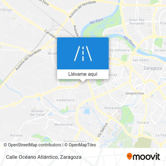 Mapa Calle Océano Atlántico