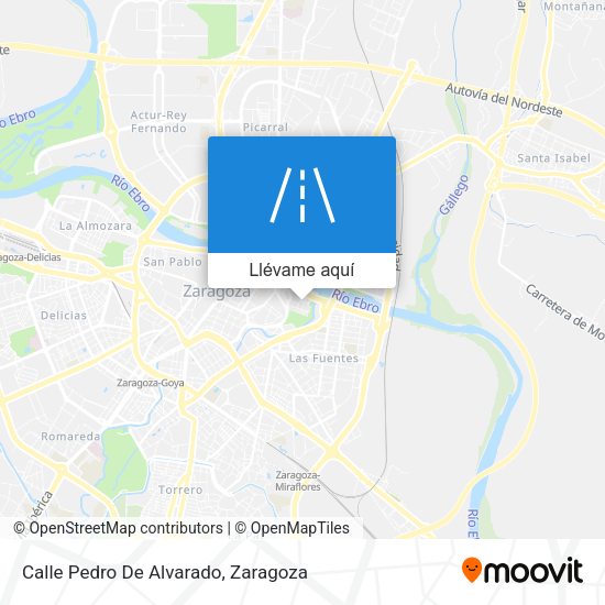 Mapa Calle Pedro De Alvarado