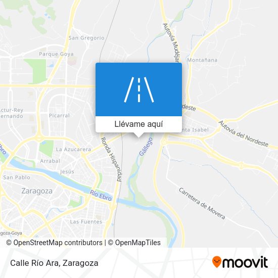 Mapa Calle Río Ara
