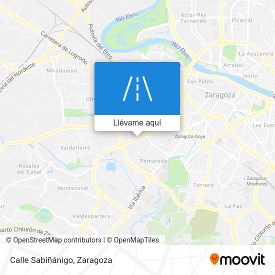 Mapa Calle Sabiñánigo