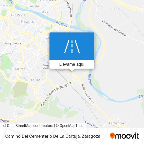 Mapa Camino Del Cementerio De La Cartuja