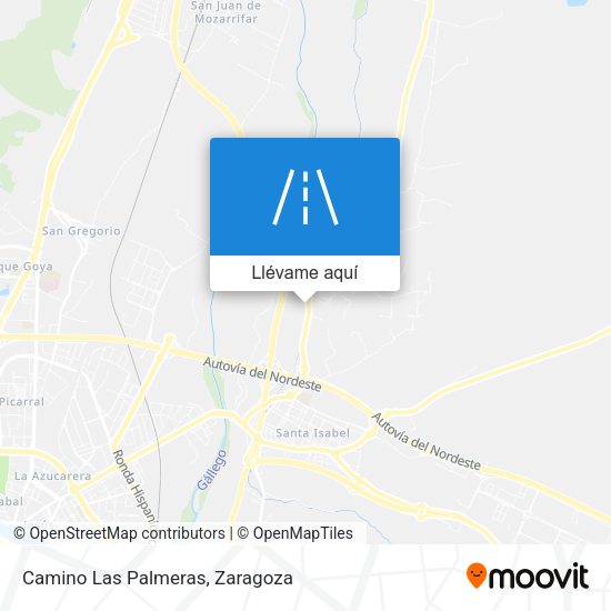 Mapa Camino Las Palmeras