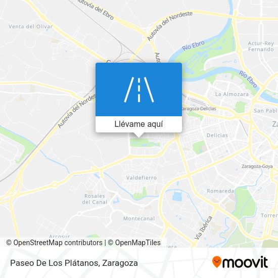 Mapa Paseo De Los Plátanos