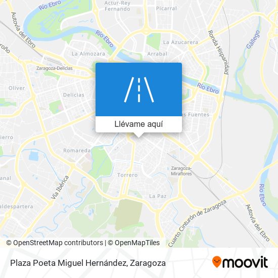 Mapa Plaza Poeta Miguel Hernández