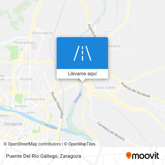 Mapa Puente Del Río Gállego