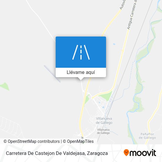 Mapa Carretera De Castejon De Valdejasa
