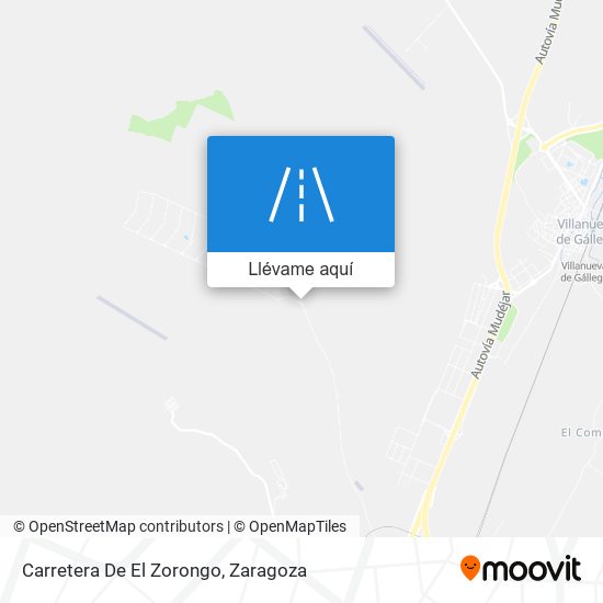Mapa Carretera De El Zorongo