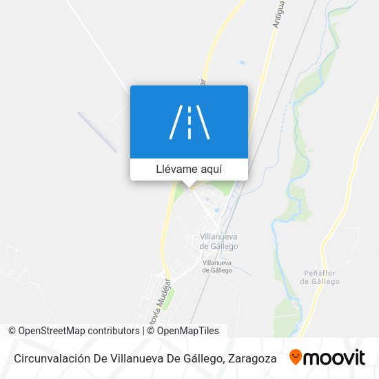Mapa Circunvalación De Villanueva De Gállego