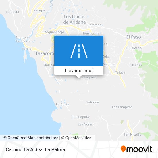 Mapa Camino La Aldea