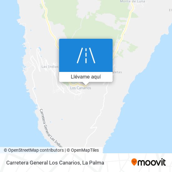 Mapa Carretera General Los Canarios