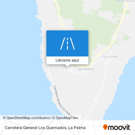 Mapa Carretera General Los Quemados