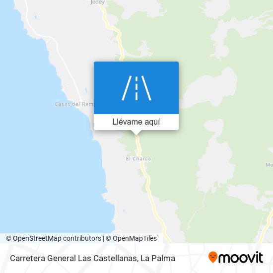 Mapa Carretera General Las Castellanas