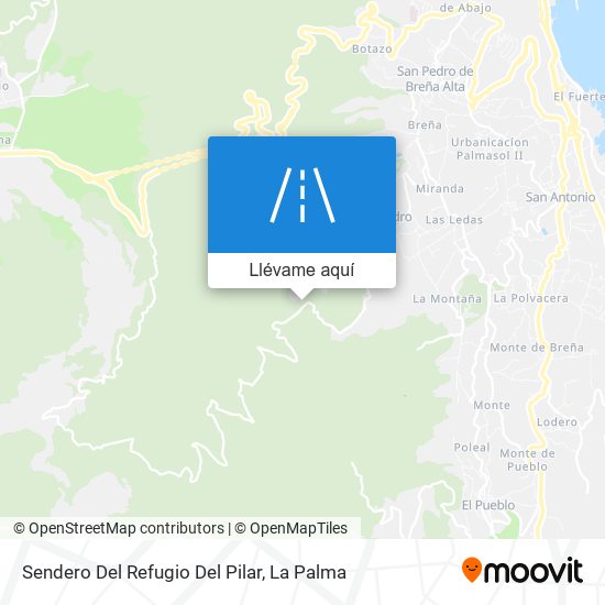Mapa Sendero Del Refugio Del Pilar