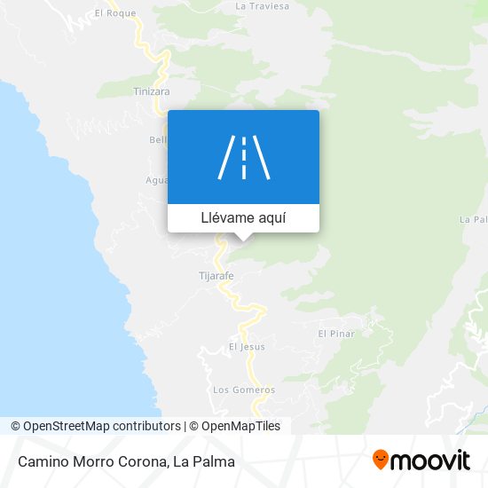 Mapa Camino Morro Corona