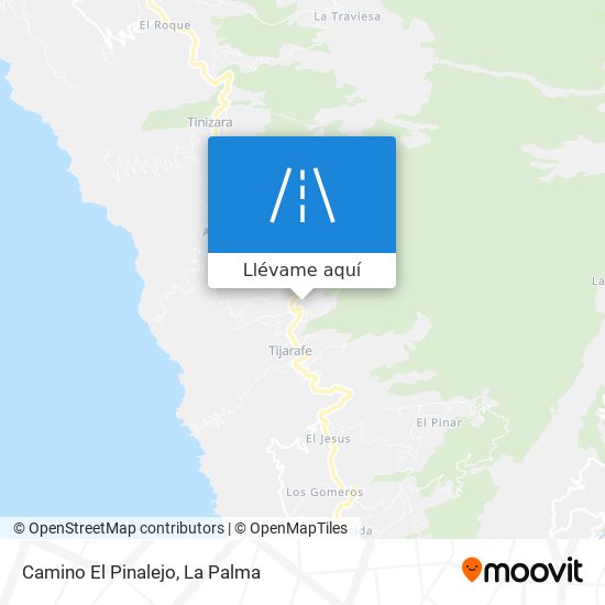 Mapa Camino El Pinalejo