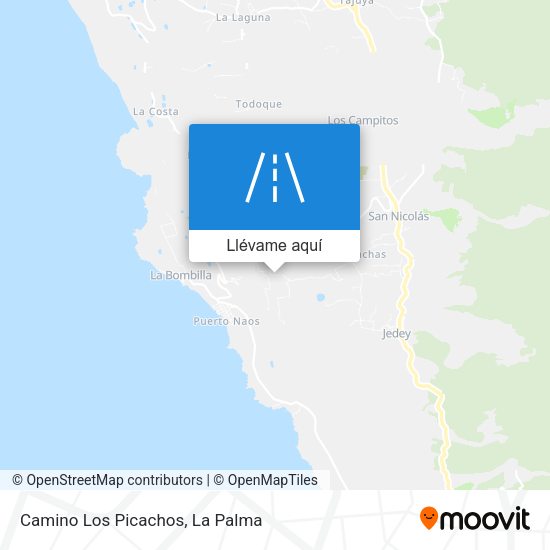 Mapa Camino Los Picachos