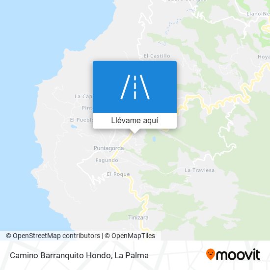 Mapa Camino Barranquito Hondo