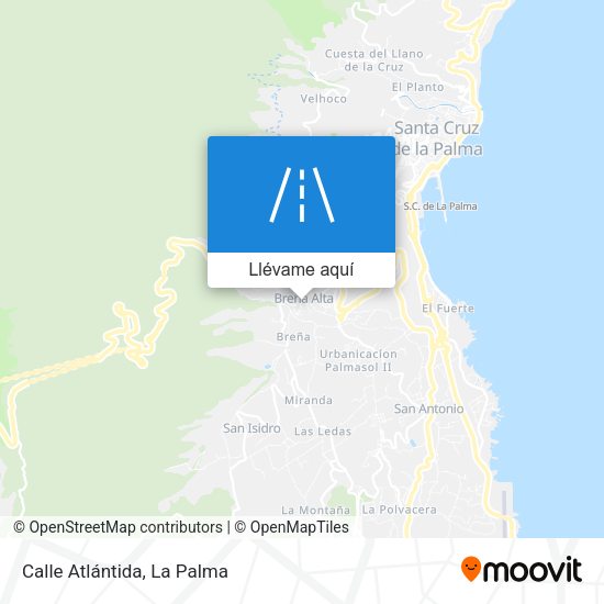 Mapa Calle Atlántida