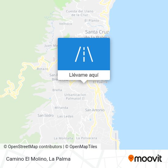 Mapa Camino El Molino