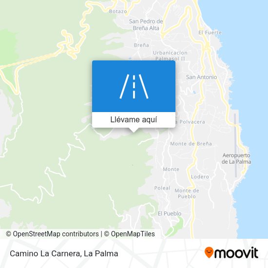 Mapa Camino La Carnera