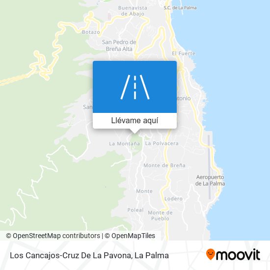 Mapa Los Cancajos-Cruz De La Pavona