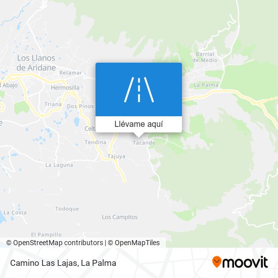 Mapa Camino Las Lajas
