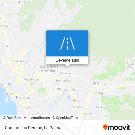 Mapa Camino Las Pereras