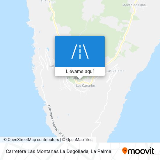 Mapa Carretera Las Montanas La Degollada