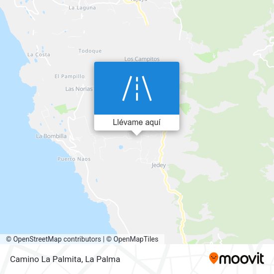 Mapa Camino La Palmita