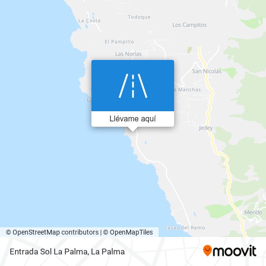 Mapa Entrada Sol La Palma