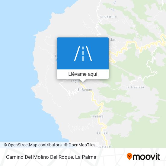 Mapa Camino Del Molino Del Roque