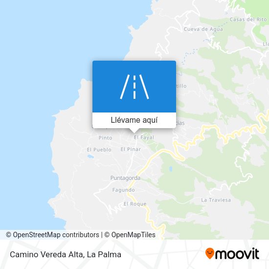 Mapa Camino Vereda Alta