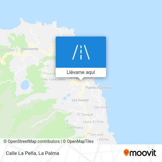Mapa Calle La Peña