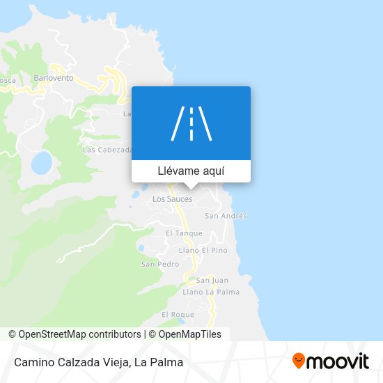 Mapa Camino Calzada Vieja