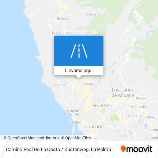 Mapa Camino Real De La Costa / Küstenweg