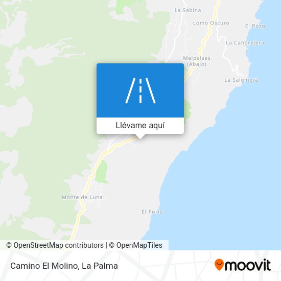 Mapa Camino El Molino