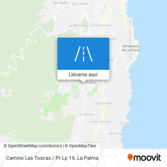 Mapa Camino Las Toscas / Pr Lp 16