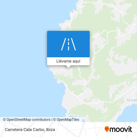 Mapa Carretera Cala Carbo