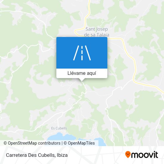 Mapa Carretera Des Cubells