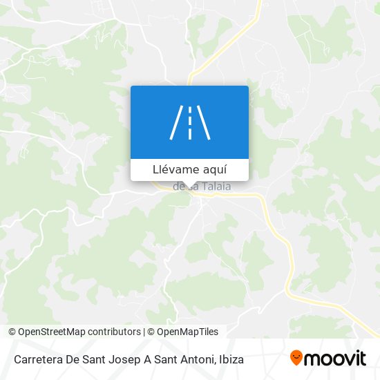 Mapa Carretera De Sant Josep A Sant Antoni