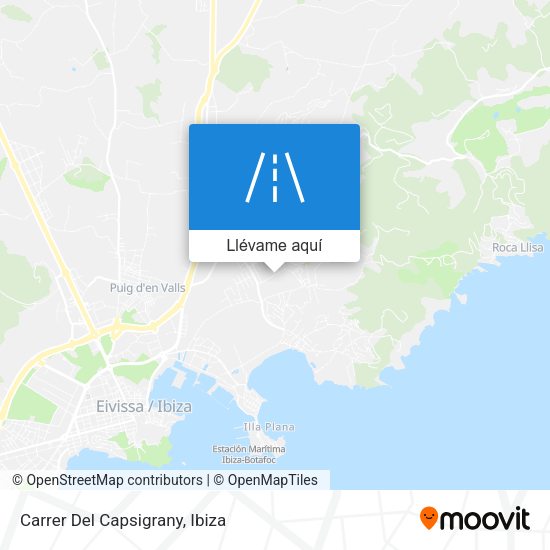 Mapa Carrer Del Capsigrany