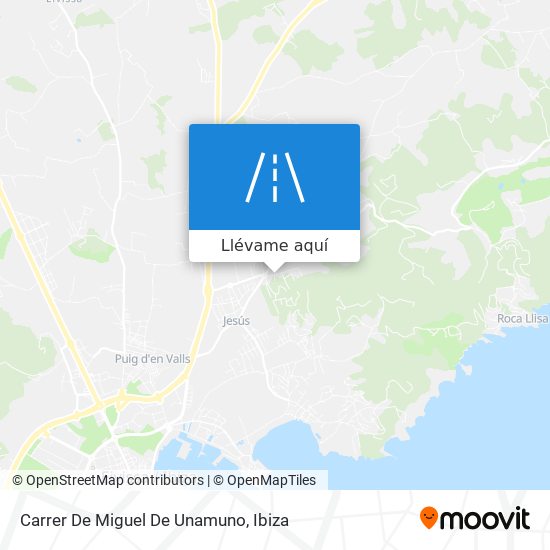 Mapa Carrer De Miguel De Unamuno
