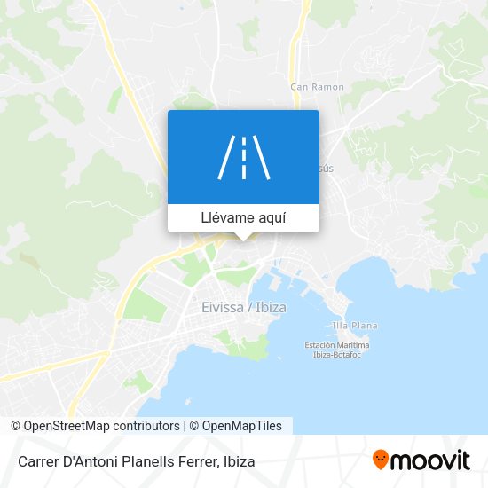 Mapa Carrer D'Antoni Planells Ferrer