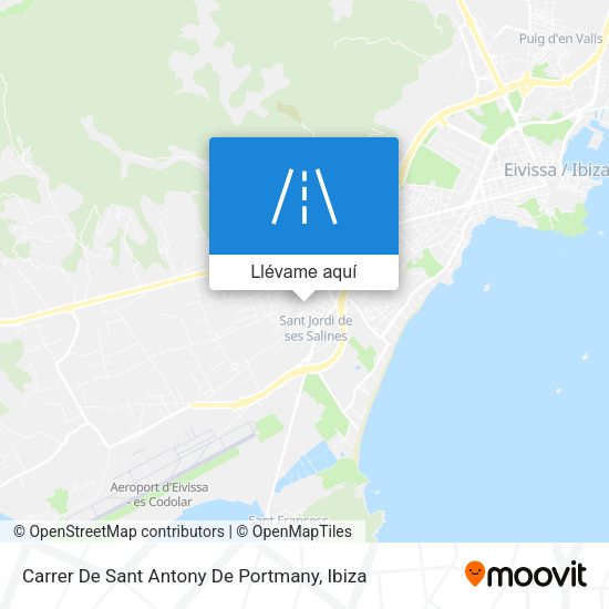 Mapa Carrer De Sant Antony De Portmany