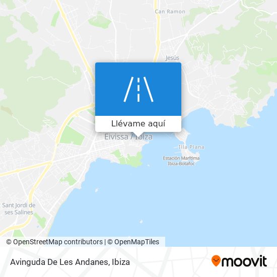 Mapa Avinguda De Les Andanes
