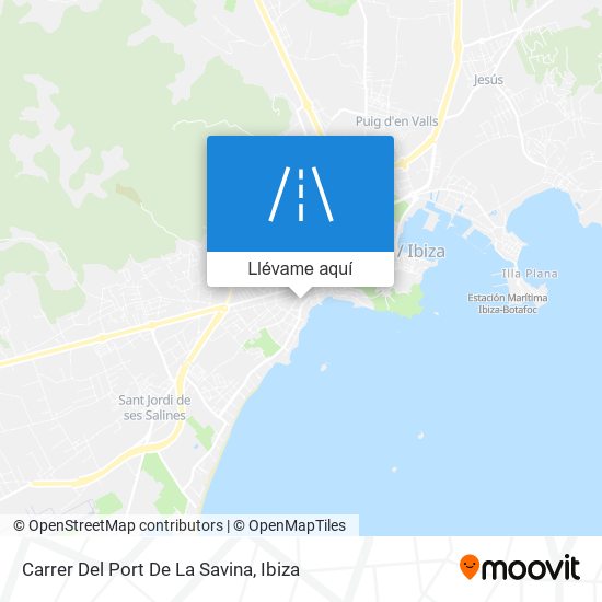 Mapa Carrer Del Port De La Savina